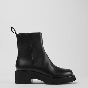 Black Leather Goretex Camper Boots